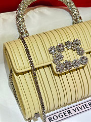 Roger Vivier Jewel Efflorescence Mini Bag yellow 19x13x4.5 cm - 2