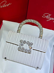 Roger Vivier Jewel Efflorescence Mini Bag white 19x13x4.5 cm - 1