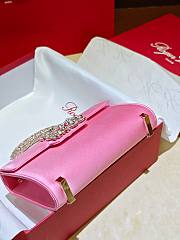 Roger Vivier Jewel Efflorescence Mini Pink 19x13x4.5 cm - 5
