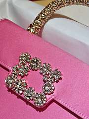 Roger Vivier Jewel Efflorescence Mini Pink 19x13x4.5 cm - 3