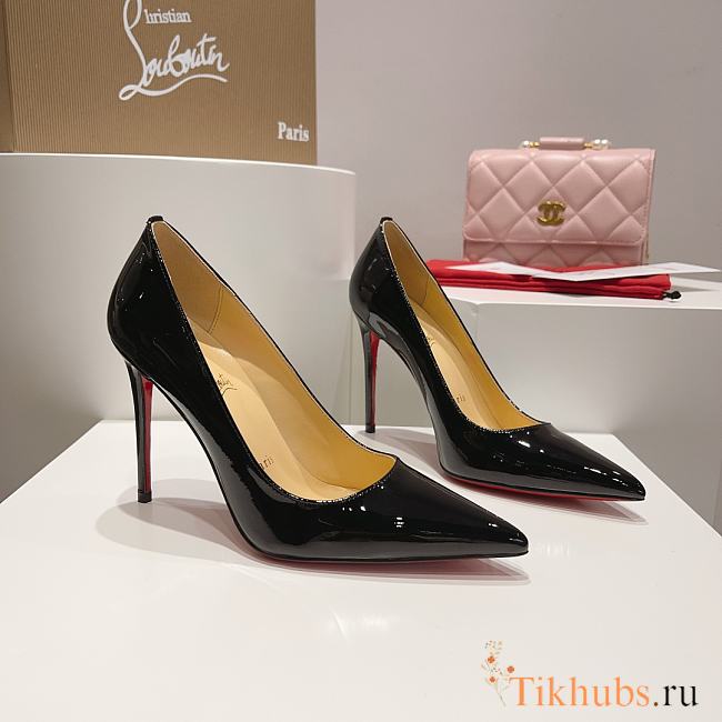 Christian Louboutin Kate Black High Heels patent leather 8.5 cm - 1