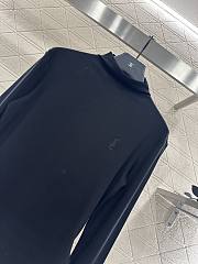 YSL Slim-fit lettered turtleneck base layer top black - 6