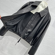 Loewe Black Leather Jacket  - 6