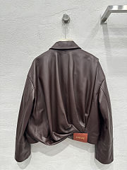 Loewe Black brown leather Jacket - 5