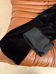 Miu miu black velour flared pants - 4