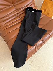 Chanel black gray wide-leg trousers - 5