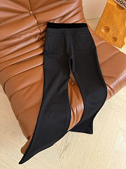 Chanel black gray wide-leg trousers - 3