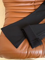 Chanel black gray wide-leg trousers - 2