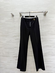 Black Versace tailored wide-leg trousers - 1