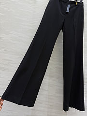 Black Versace tailored wide-leg trousers - 6