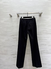 Black Versace tailored wide-leg trousers - 4