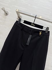 Black Versace tailored wide-leg trousers - 2