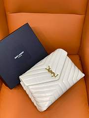 Saint Laurent Loulou shoulder bag patent leather, gold hardware size 32 cm - 1