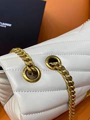 Saint Laurent Loulou shoulder bag patent leather, gold hardware size 32 cm - 5