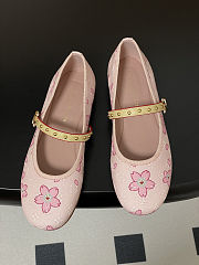 Louis Vuitton x Takashi Murakami Romy flat ballerina pump in pink monogram - 4