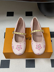Louis Vuitton x Takashi Murakami Romy flat ballerina pump in pink monogram - 2