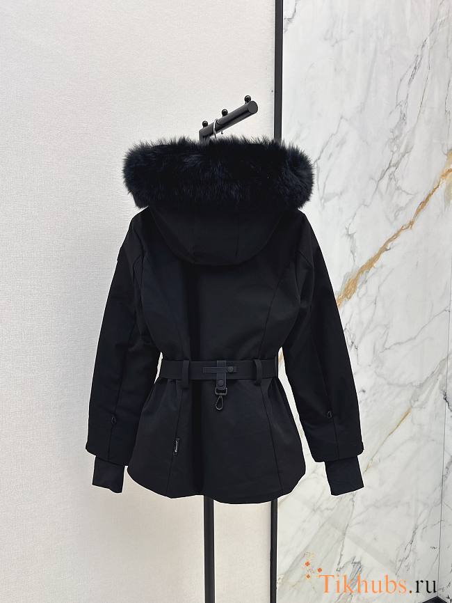 Moncler Grenoble Laplance shearling-trimmed belted GORE-TEX down jacket - 1