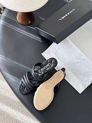 Chanel black quilted leather heeled sandals heigh 8.5 cm - 6