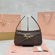 Miu Miu Aventure Nappa leather shoulder bag in brown 33×5×20 cm - 1