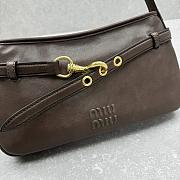 Miu Miu Aventure Nappa leather shoulder bag in brown 33×5×20 cm - 2