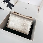 Saint Laurent Sunset bag in a metallic gold with gold hardware 22x8x16cm - 6