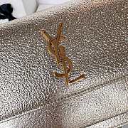 Saint Laurent Sunset bag in a metallic gold with gold hardware 22x8x16cm - 2