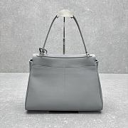 Balenciaga Small Rodeo handbag in gray calfskin leather 35x23x11cm - 4