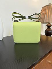 Hermès Constance 18 Jaune Bourgeon in Chevre Mysore, silver hardware  - 6