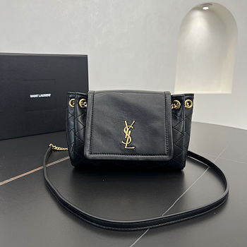 Saint Laurent Mini Nolita Crossbody in black size 18 X 13 X 6 cm