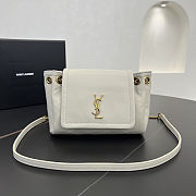 Saint Laurent Mini Nolita Crossbody in white size 18 X 13 X 6 cm - 1
