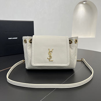 Saint Laurent Mini Nolita Crossbody in white size 18 X 13 X 6 cm