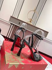 Christian Louboutin heeled sandals in black patent leather 10 cm - 4