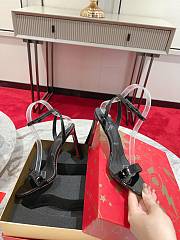 Christian Louboutin heeled sandals in black patent leather 10 cm - 2
