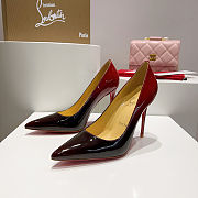 Christian Louboutin Kate pump in red and black ombré patent leather 10.5cm - 4