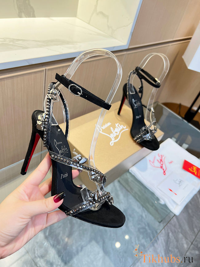 Christian Louboutin Joli Queen 100 embellished sandals - 1