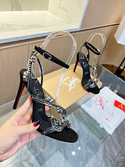 Christian Louboutin Joli Queen 100 embellished sandals - 1