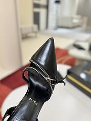 Christian Louboutin Slingyzip 100 leather slingback pumps - 5