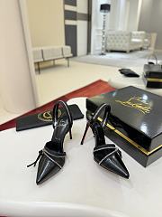 Christian Louboutin Slingyzip 100 leather slingback pumps - 4