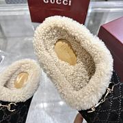 New Sol GG Horsebit suede slippers in black - 4