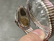Serpenti Tubogas single spiral watch in stainless steel case and bracelet with silver 101828 - 3