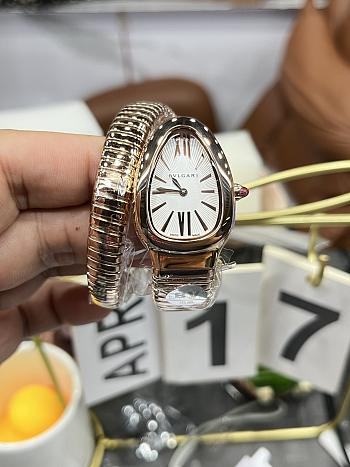 BVLGARI Serpenti Tubogas Rose Gold Quartz Watch – 35mm