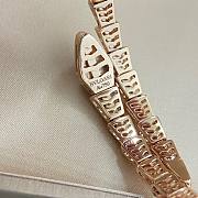  Bulgari Serpenti rubellite diamond 18k rose gold bracelet - 2