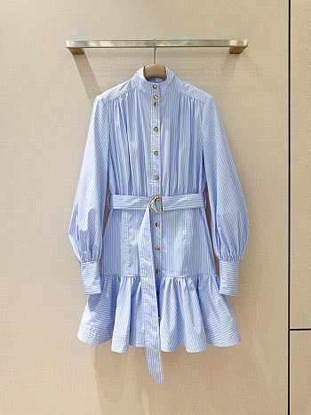Zimmermann Memento Utility Mini Dress in a blue
