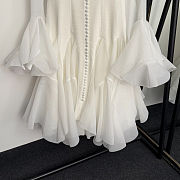 Zimmermann ruffle hem long-sleeved dress - 3