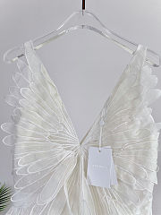 Zimmermann Rhythmic Fluted tulle mini dress in white - 5