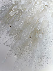 Zimmermann Rhythmic Fluted tulle mini dress in white - 2