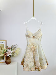 Zimmermann Memento Twist Front Mini Dress in a floral print - 1