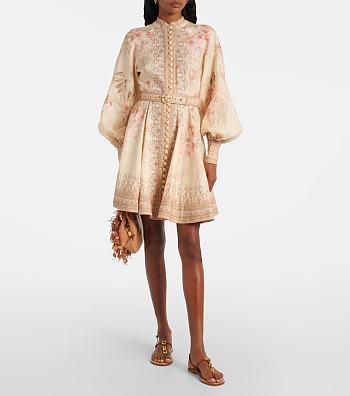 Zimmermann Illuminate Buttoned Mini Dress 