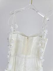 Zimmermann Natura linen and silk corset midi-dress in white - 6