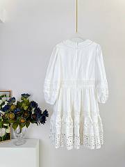 Zimmermann Devi Spliced Billow linen mini dress with crochet trim - 5